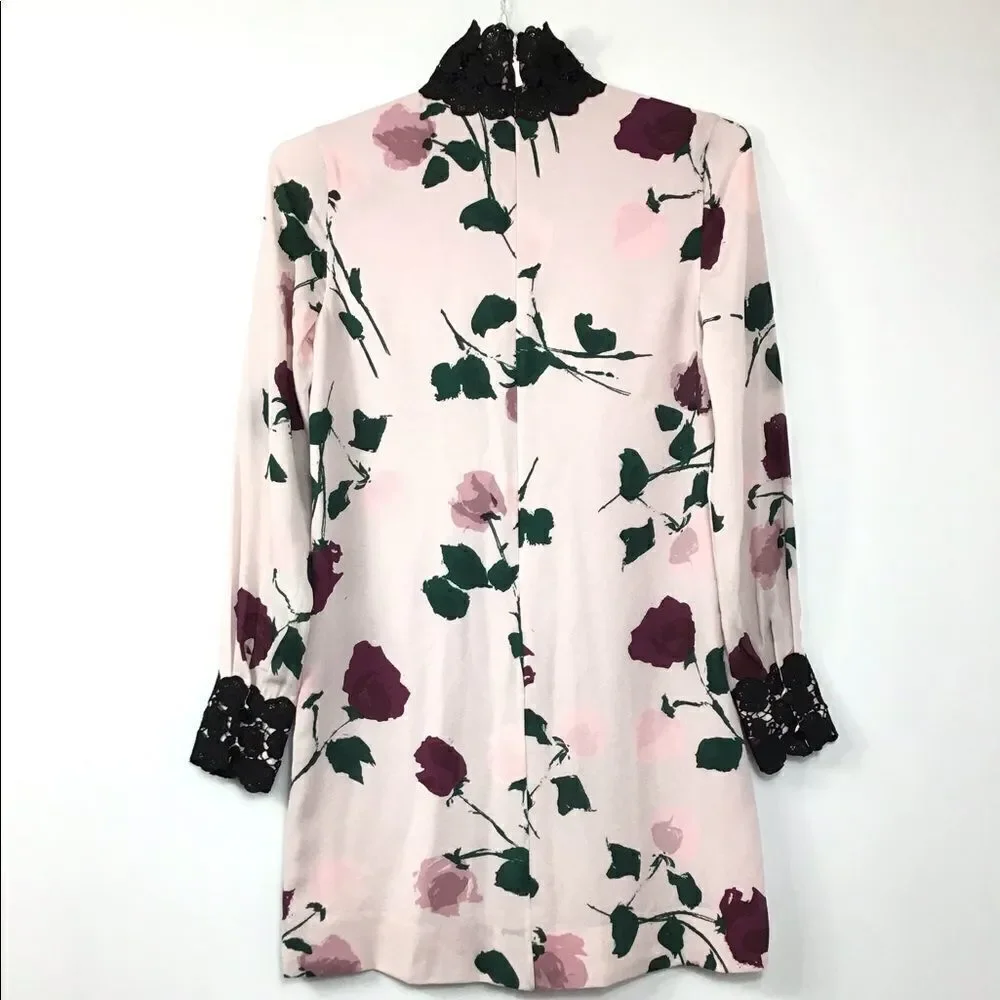 Kate Spade Pink Diletta Rose Mini Dress From The Madison Ave Collection Size 0